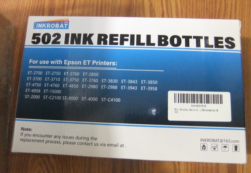 Epson EcoTank Refill Ink Bottles 5pk 502 Ink - Afbeelding 1 van 3
