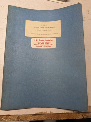 #ad EX CELL O OPERATOR SERVICE MANUAL REPAIR PARTS LIST LAPPING MACHINE 74 A 74 AL $151.68