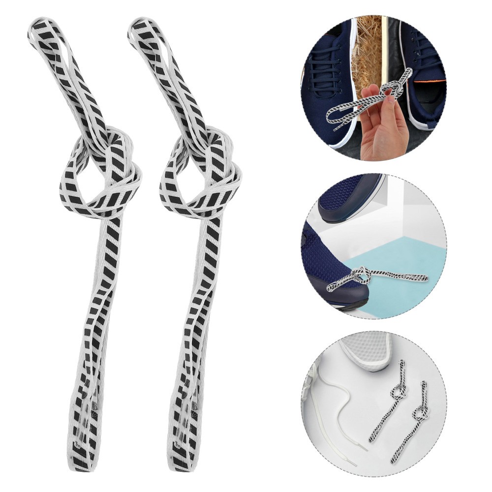APL 2 Paia Lacci Riflettenti Uomo E Donna Lacci Piatti per Scarpe