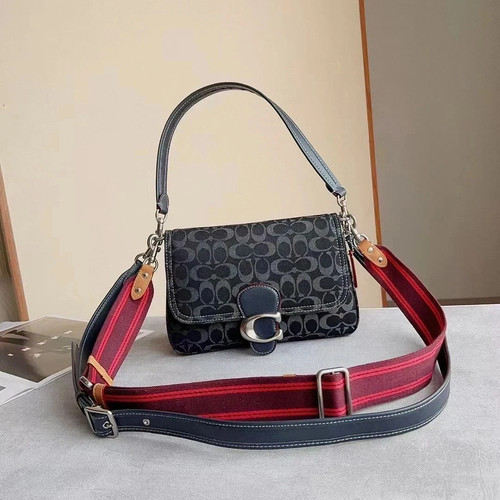 COACH Soft Tabby Crossbody Bag Signature Denim Black CG094 outlet New JPN