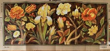 Diamant Printed needlepoint Canvas Flowers 50x110 Cm Canvas Only