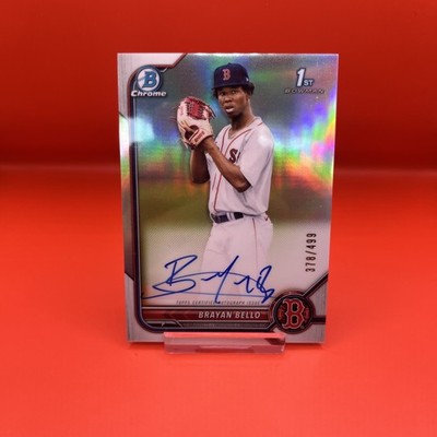 2022 Bowman - Chrome Prospect Autographs Brayan Bello #CPA-BB Refractor /499