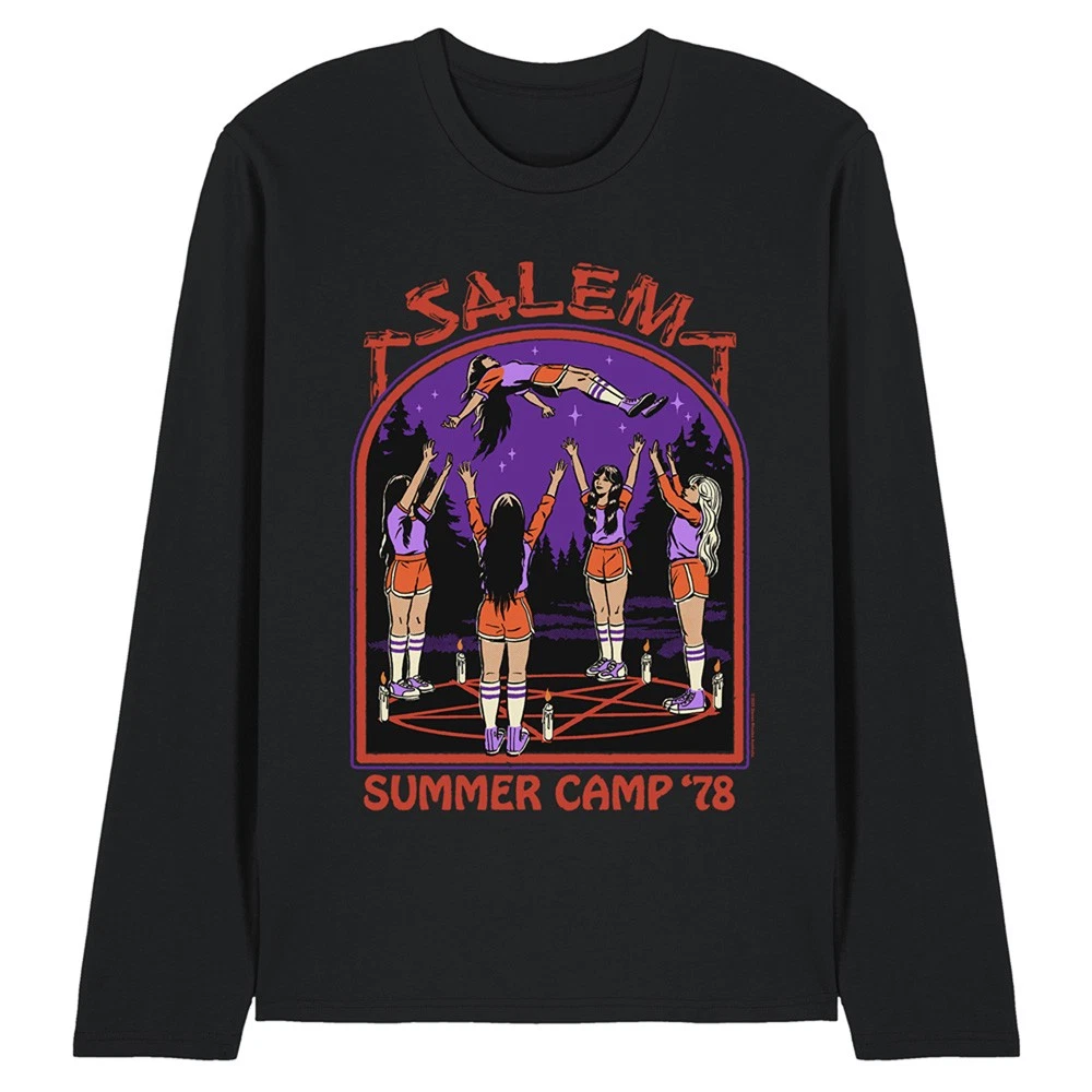 Steven Rhodes Salem Summer Camp Unisex Long Sleeve T-Shirt S-2XL, Black