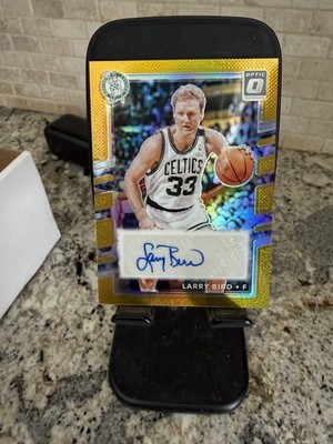 Panini 2024-25 Donruss Larry Bird Gold Auto /10 Retro Celtics RAU-17