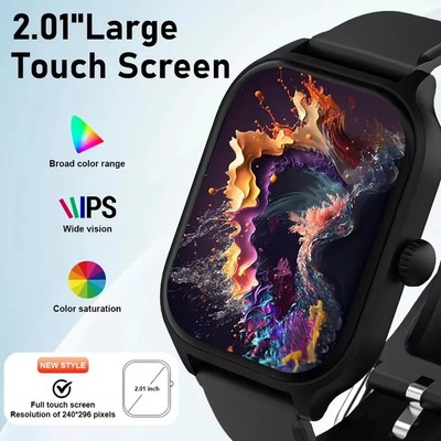 Smart Watch for Android IOS 2.01'' Bluetooth Call Fitness Tracker Men Women