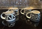 4 Treasure Chest Coffee Mugs Las Cruces NM 88005 © 2000 Black & White Aztec Mint