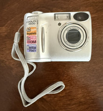 Nikon Coolpix 4600 4MP 3x Optical Zoom Compact SD card case cable TESTED WORKS