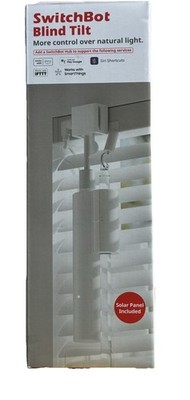 SwitchBot W2701600 Blind Tilt Motorized Blind Opener Solar Panel - White