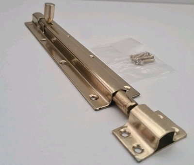 Schwerlast Zylinderschraube massiv poliert Messing gerade 8''/ 203mmx38mm mit Schrauben