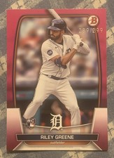 2023 Riley Greene Fuchsia /299 Pink #90 Rookie Tigers