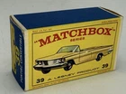 Matchbox Lesney #39 Pontiac Convertible BOX ONLY Vintage ‘64-‘69 Free Shipping