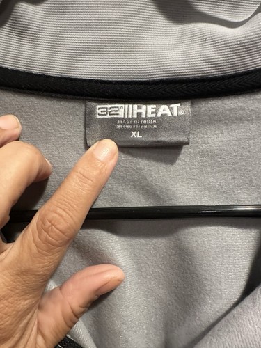 New 32 Degrees Heat Men's Full Zip Regular Fit Stand Collar Jacket, Gray  XL - Picture 2 of 3