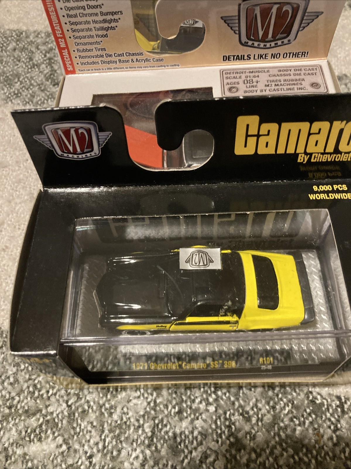 3 M2 Machines 1:64 1957 Chevrolet Sedan Delivery Mercury 1968 Cougar 1971 Camaro thumbnail 10