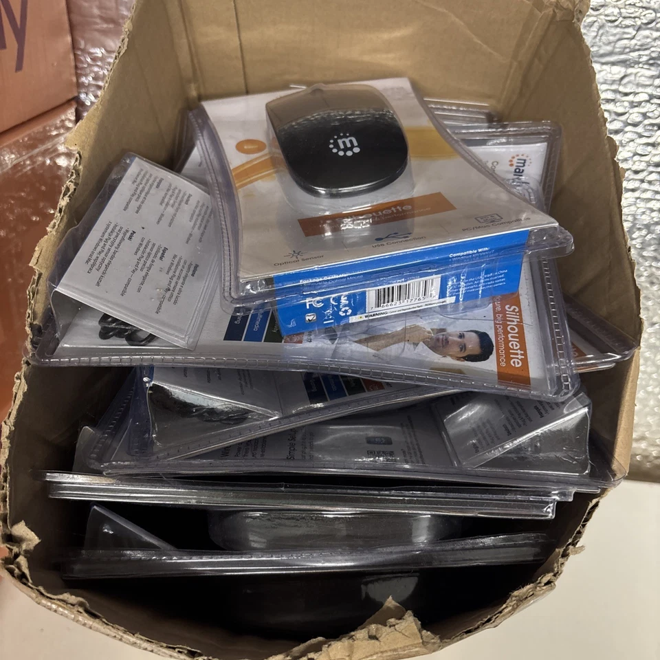 18 x Manhattan Silhouette USB Wired Mice, PC & Mac Compatible, New & Sealed. - Image 3 of 3