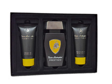 TONINO LAMBORGHINI PRESTIGIO MEN SET 4.2 EDT SPRAY 3.4 SHOWER GEL 3.4 AF/SH/BALM