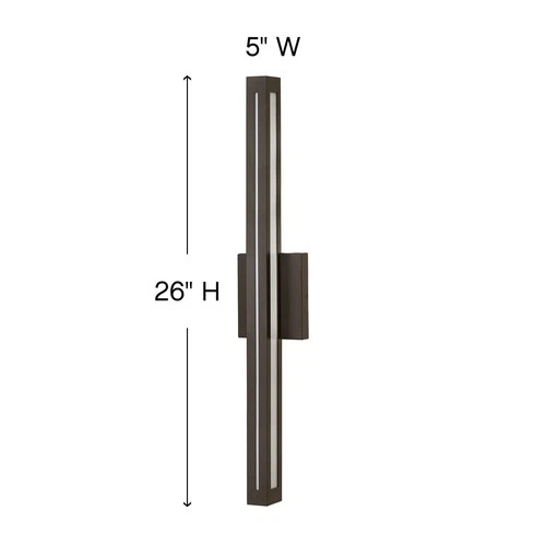 Hinkley Vue LED 26" High Bronze Outdoor Wall Light - Picture 5 of 7