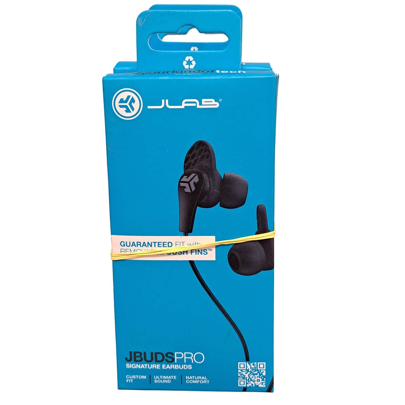 JLab JBuds 3 Pack Lot Pro Signature Earbuds Black Wired with Mic Controls