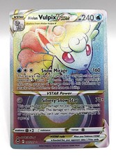 2022 Pokémon TCG Silver Tempest Alolan Vulpix VSTAR Holo Rainbow Rare 197/195 on eBay