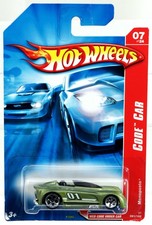 Hot Wheels Monoposto Code Car 2007 Series - K7642 NRFP Green HO5 1:64