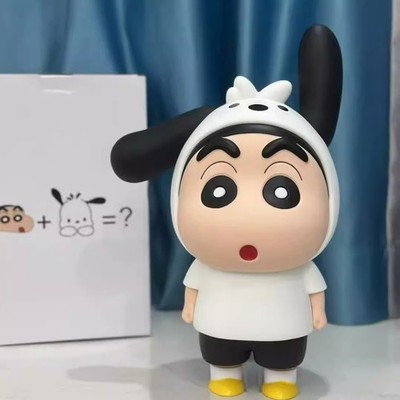Pochacco×Crayon Shin-chan Large Figure Model 40cm Statue Toy Ornament Xmas Gifts