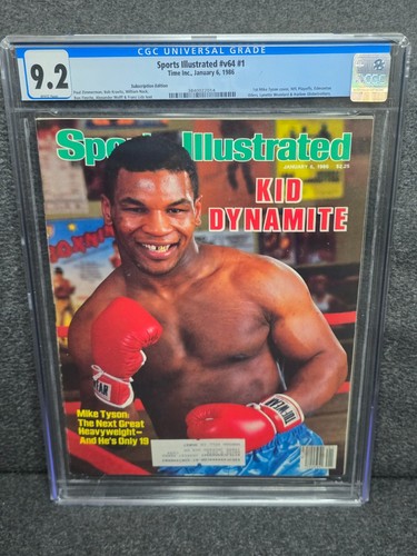 1986 Mike Tyson SPORTS ILLUSTRATED CGC PSA 9.2 Rookie v64 #1 Boxing Kid Dynamite