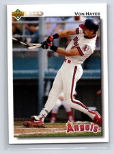 1992 Upper Deck - Von Hayes #707 Gold Hologram