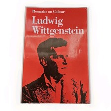 Remarks on Colour Ludwig Wittgenstein 1978 First Paperback Printing Philosophy
