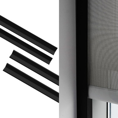 Blackout Side Tracks - 4 Pcs PVC Light Blocking Strips for Window Shades 58