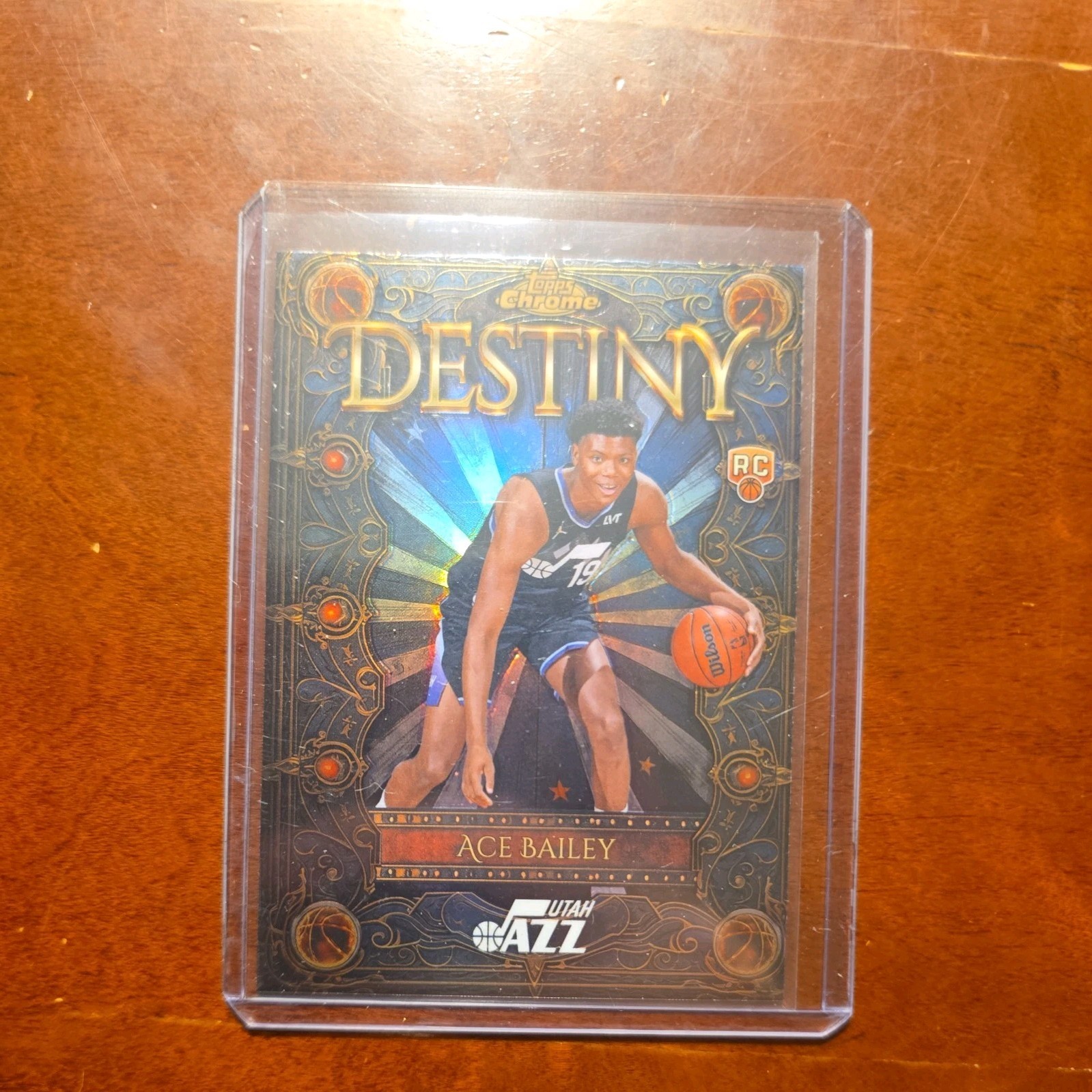 2025-26 TOPPS CHROME BASKETBALL ACE BAILEY DESTINY REFRACTOR RC INSERT CARD D-5