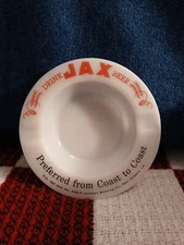 Vintage Milk Glass Jax Beer Ashtray 548-G New Orleans La.