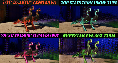  ARK Survival Ascended PvE PC/XBOX/PS5 Top Stats Gigantoraptor 719M Colors ASA