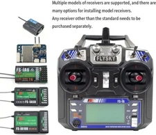 Flysky FS-i6 2.4G 6CH RC Transmitter Controller FS-iA6 Receiver f/RC Plane T7F3