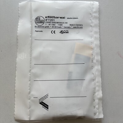 IFm Induktiver Sensor; IFT201; IFN3007-APKG/M/V4A/US-104