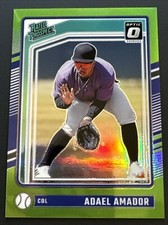 ADAEL AMADOR Rockies 2024 Donruss Baseball Optic Lime  Green Prizm #169  003/149