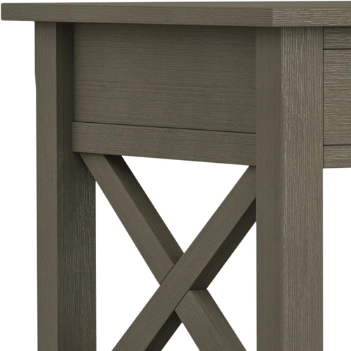 Kitchener SOLID WOOD 21 Inch Wide Square Contemporary End Side Table in Farmhous - Picture 7 of 12