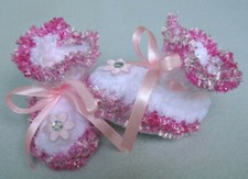 Babyschuhe gestrickt gehäkelt Taufe Geschenk...
