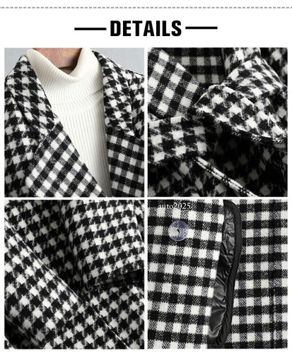 Women Fashion Wool Coat Belt Outerwear Cashmere Jacket Winter Warm - Picture 12 of 24