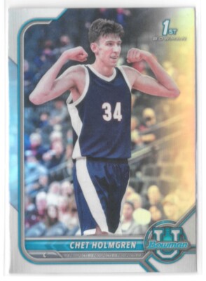 2021-22 Bowman University - Refractor Flexing #38 Chet Holmgren (RC)