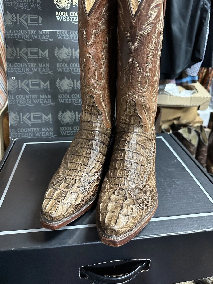 Alligator head boots top
