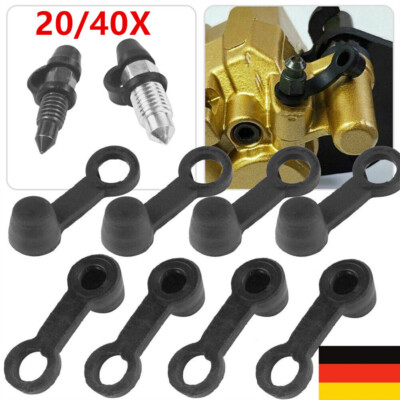 20 Stück Bremsenentlüftungsnippel - Gummi Kappen Für Fahrradbremsen