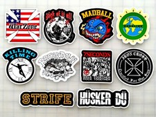 Hardcore Vinyl Sticker Lot 10 Stickers SET 4 punk sxe straight edge post metal