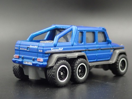 2013-2015 Mercedes-Benz G63 AMG 6X6 G Vagón Azul 1:64 Escala Metal Modelo Coche - Imagen 7 de 7