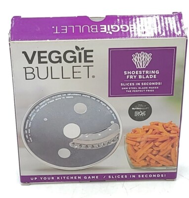 Veggie Bullet VB-BX076-23 Silver Shoestring Fry (5mm) Steel Blade Slicer