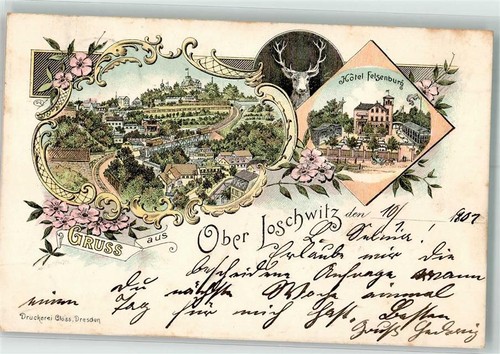 13631684 - 8101 Buehlau/Weisser Hirsch Hotel Felsenburg Ober Loschwitz Weisser