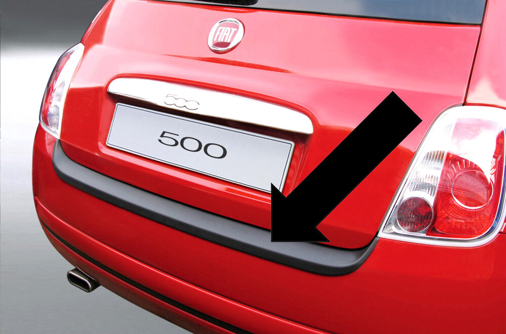 Ladekantenschutz Schwarz FüR Fiat 500 Auch Cabrio Vor Facelift Bj 10.2007-7.2015-image