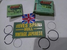 YAMAHA YAS3  &  RD125B ,0.25 o/s DYKES RING SETS .396-11610-10 , genuine,  NOS 