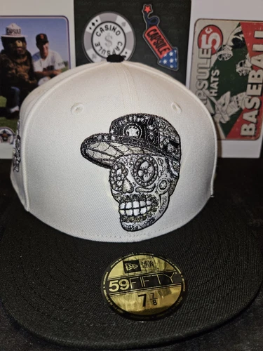 Exclusive Houston Astros Chrom Dome Day Of The Dead 59FIFTY Fitted 7 7/8 💀
