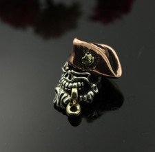 EDC Brass Copper Knife Lanyard DIY Bead Parachute Cord Paracord Pendant Bracelet