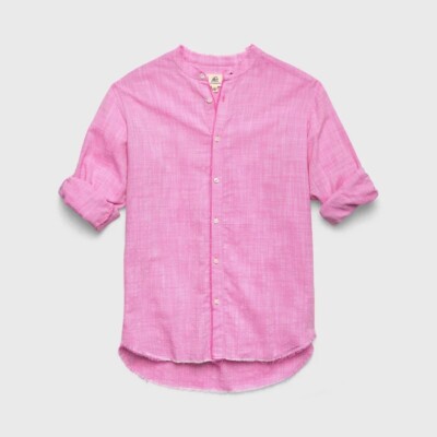 Surfside Supply NWT MOLLY NOTCH COLLAR SHIRT   PINK FIJI - Size Small
