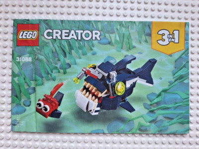 LEGO CREATOR ANLEITUNG NUR FÜR TIEFSEEBEWOHNER SET 31088
